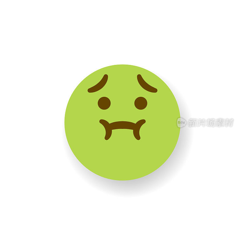 Emoticon平面设计投阴影效果