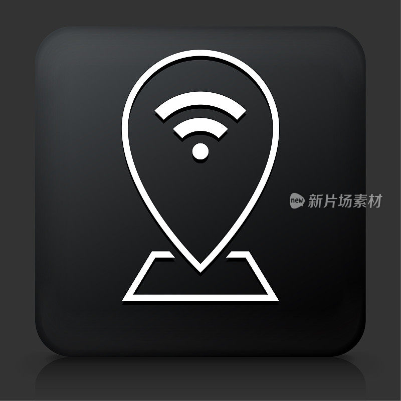 Wifi热点互联网连接地图指针图标