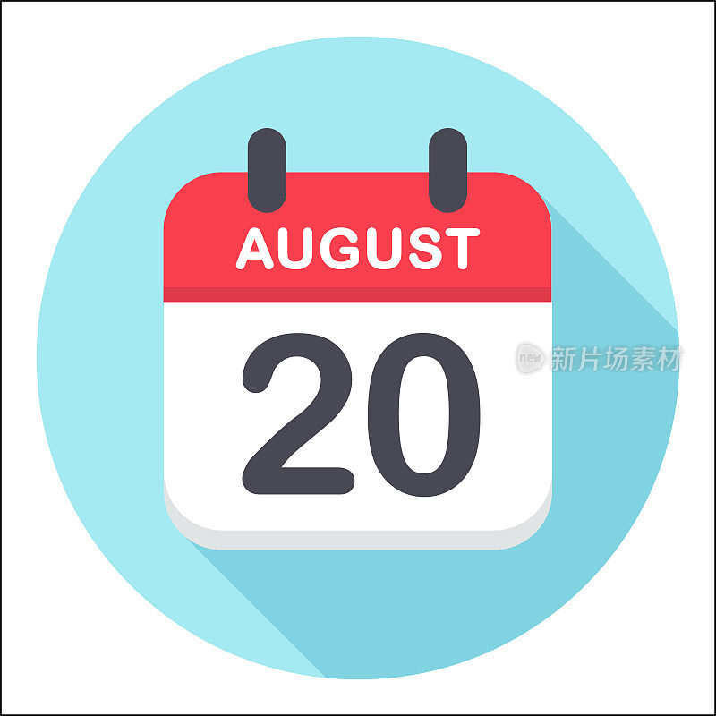 8月20日-日历图标-轮