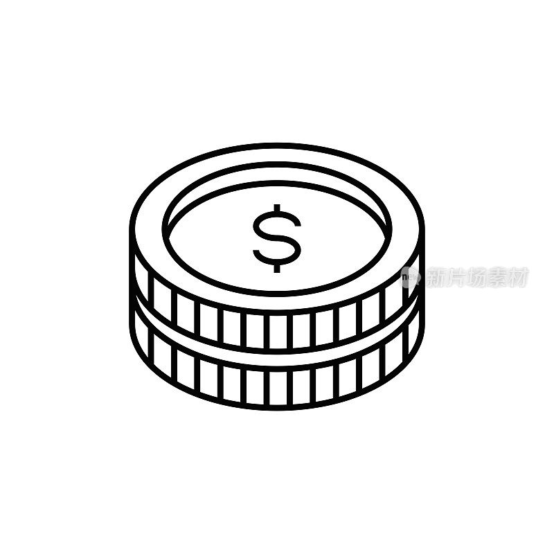 硬币行图标