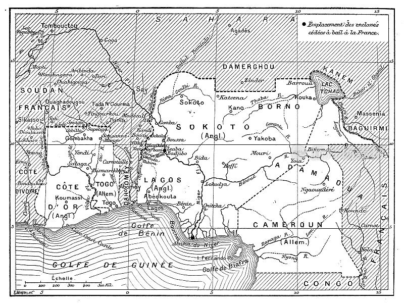 仿古图片:非洲殖民地地图