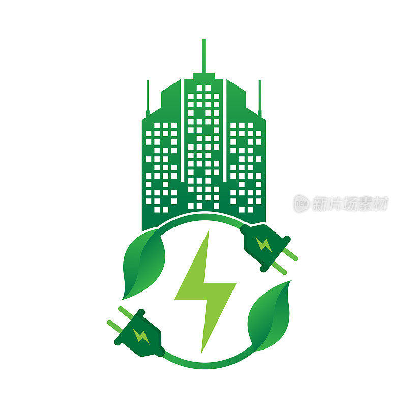 生态能源图标概念