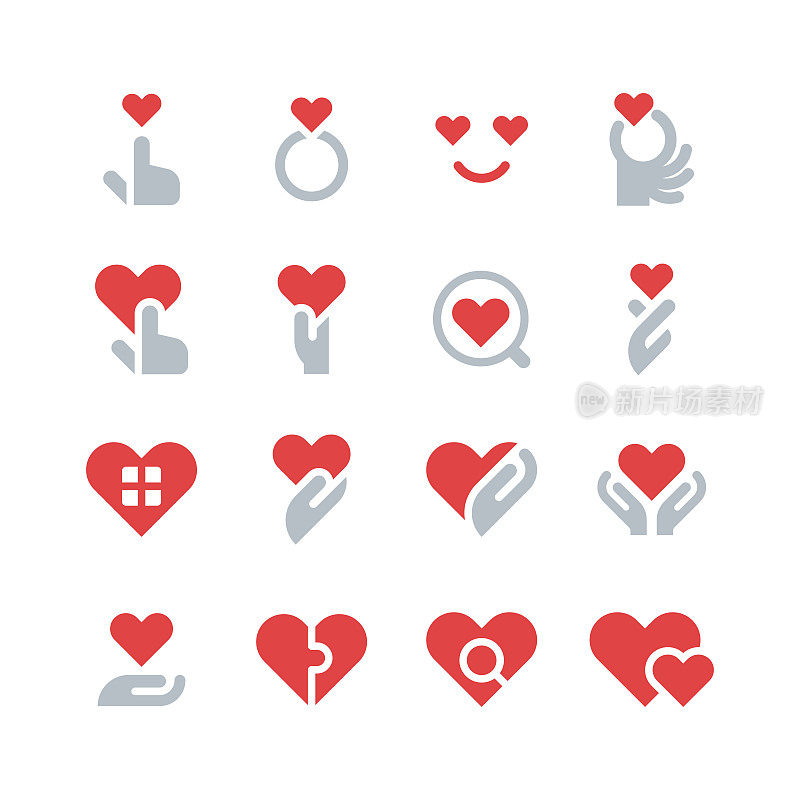 心图标,爱的概念