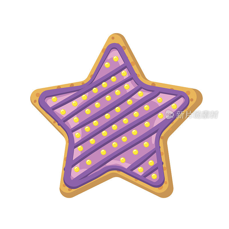 自制装饰星形饼干