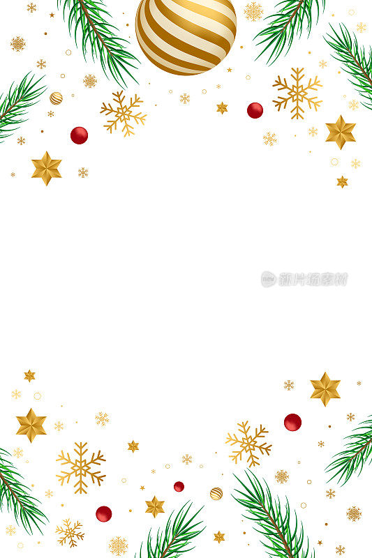 祝新年快乐。圣诞节贺卡。抽象的背景矢量插图。假日设计贺卡，邀请，日历，等股票插图