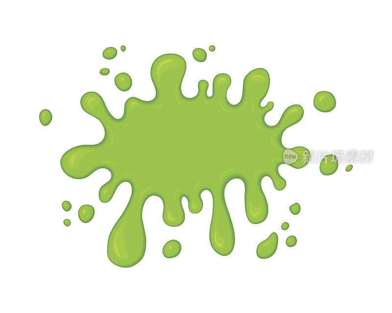 绿色黏液水渍