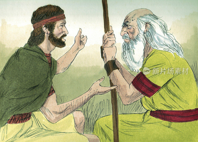 扫罗发现大卫与撒母耳