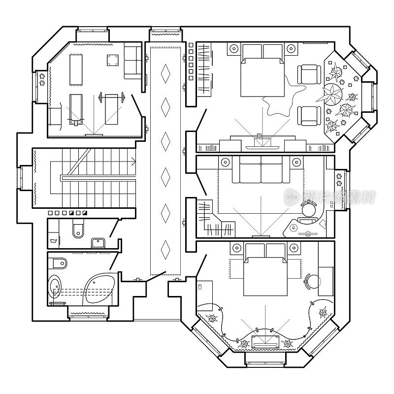 房屋的建筑平面图