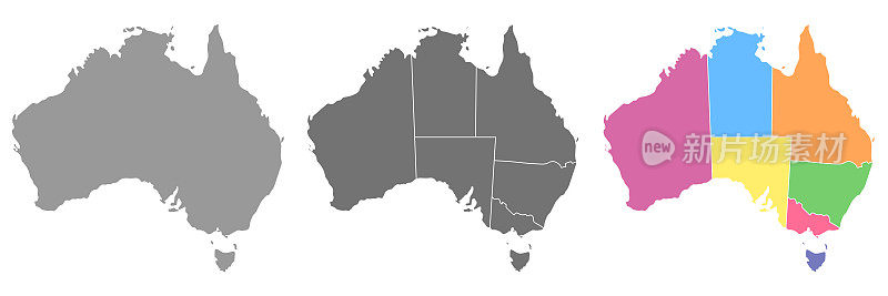 澳洲地图套装
