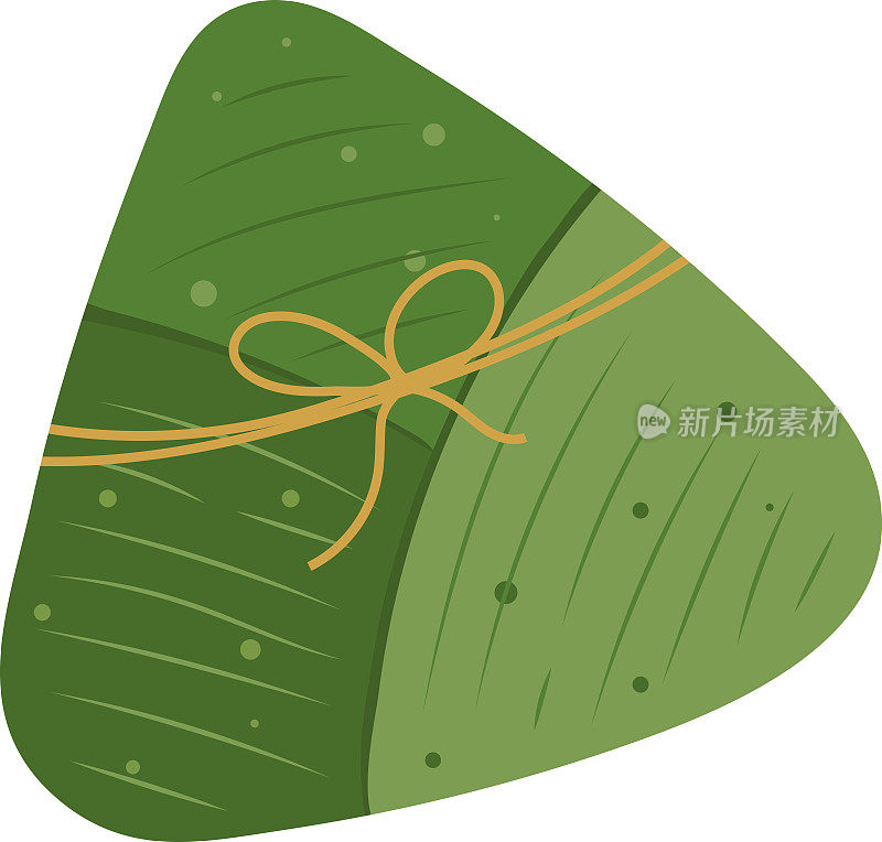 传统粽子粽子食品，端午插画图文元素