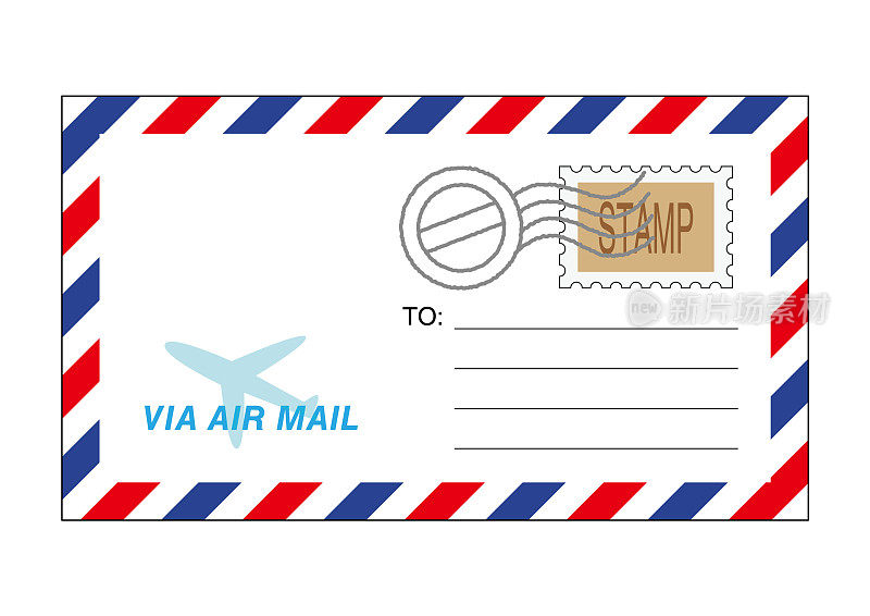 航空邮件信封