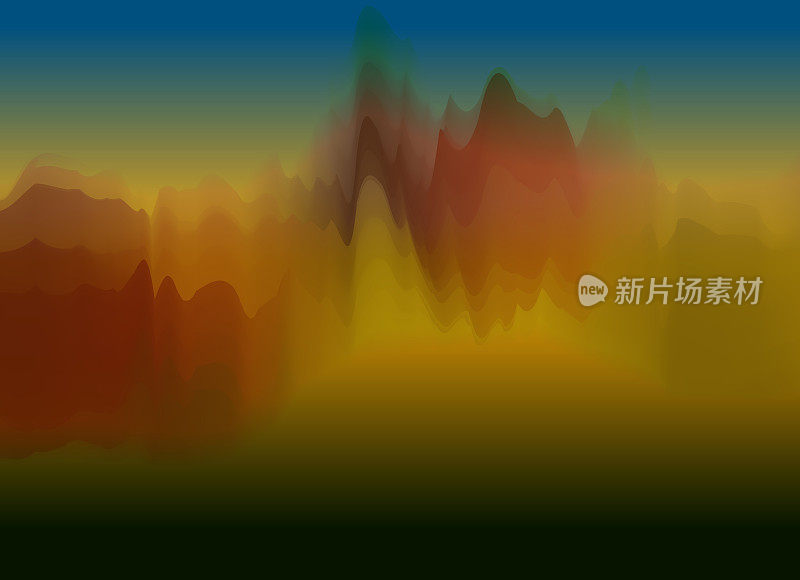 矢量水彩中国画背景