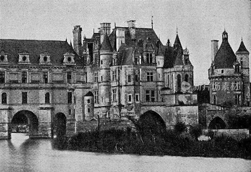 19世纪法国舍诺索的舍诺索城堡