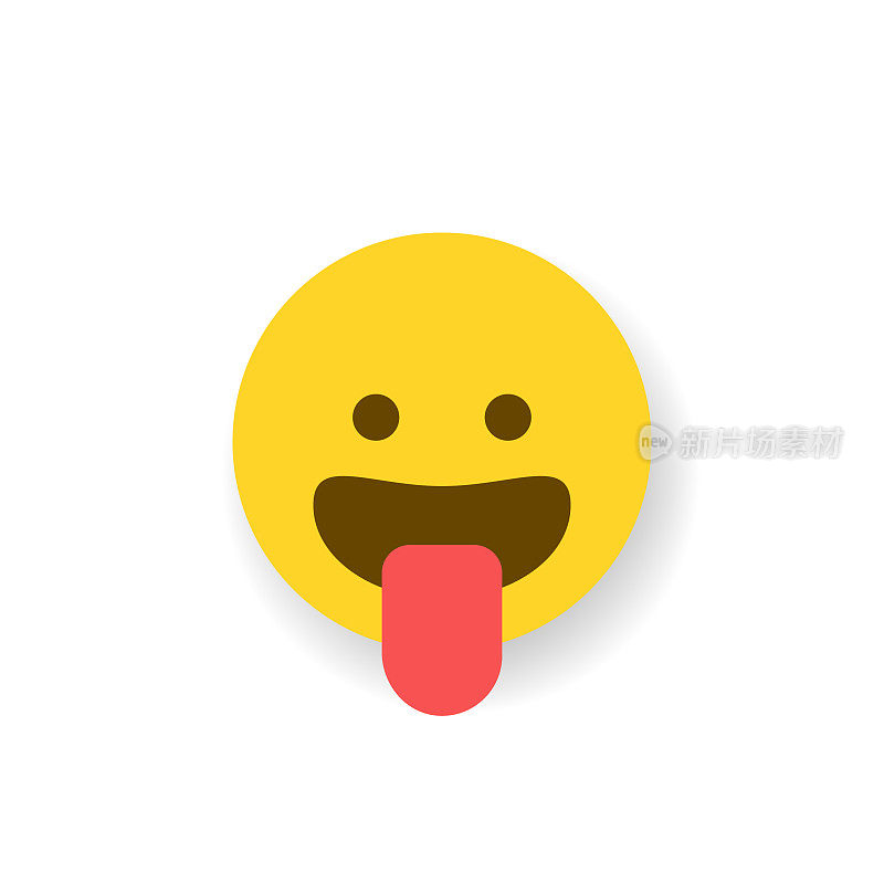 Emoticon平面设计投阴影效果