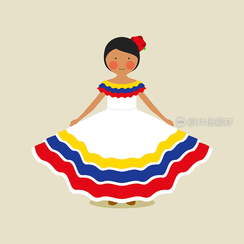委内瑞拉妇女的传统服装