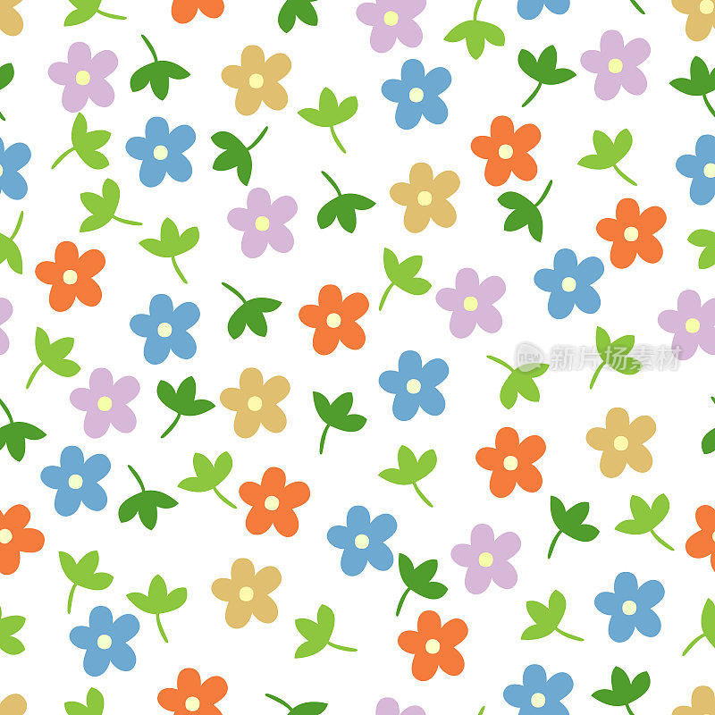 花无缝图案。