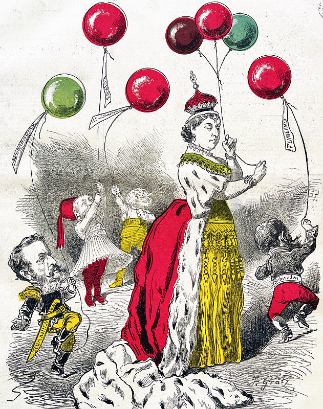维多利亚女王:为其他国家加冕的完美气球销售商