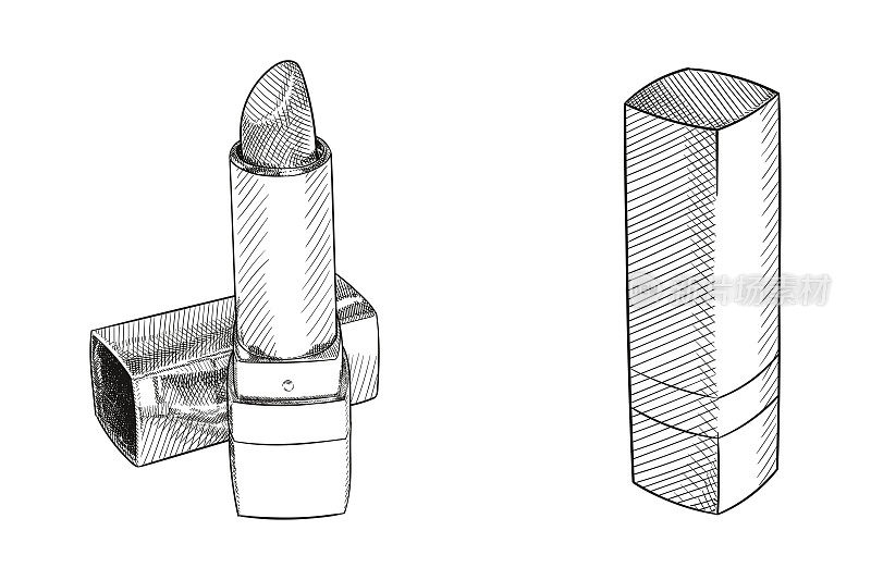 口红矢量绘制