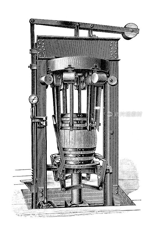 20世纪初的老式桶制机