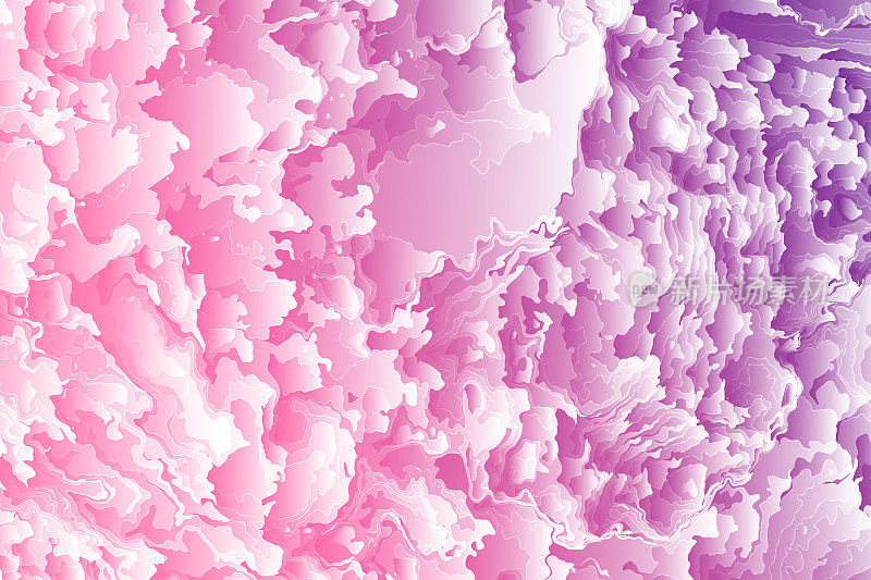 花浅粉色美丽的背景。壁纸上有粉白相间的牡丹。花组成。特写镜头。大自然。