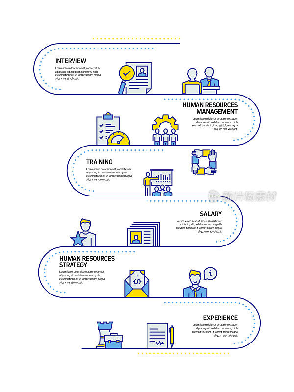 人力资源概念线风格设计说明