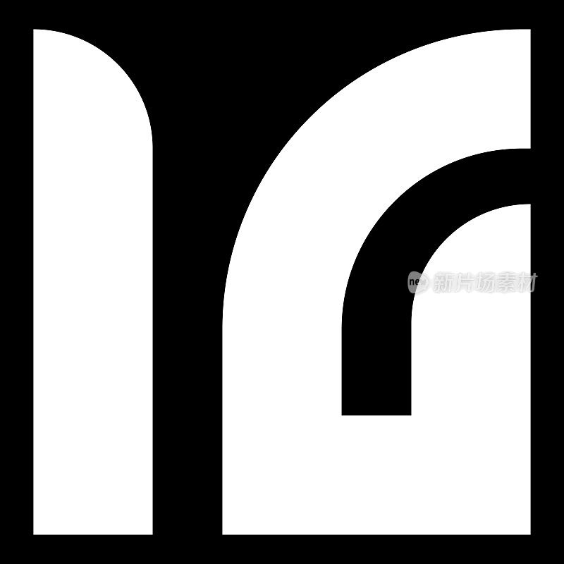 最小的MG标志。在奢侈品背景上的通用汽车字母图标。标志创意基于MG字母首字母组合。专业品种字母符号和GM标志的背景。