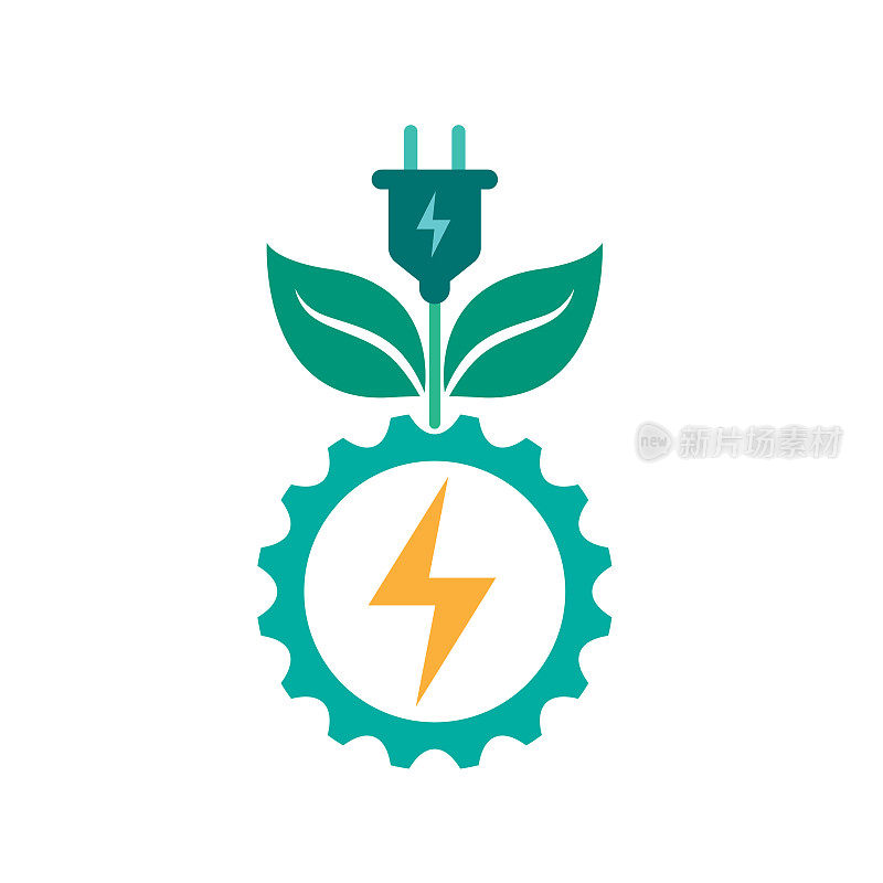 生态能源图标概念