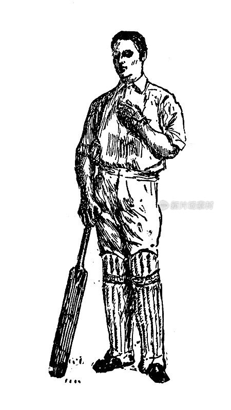 1897年的运动和消遣:板球运动员