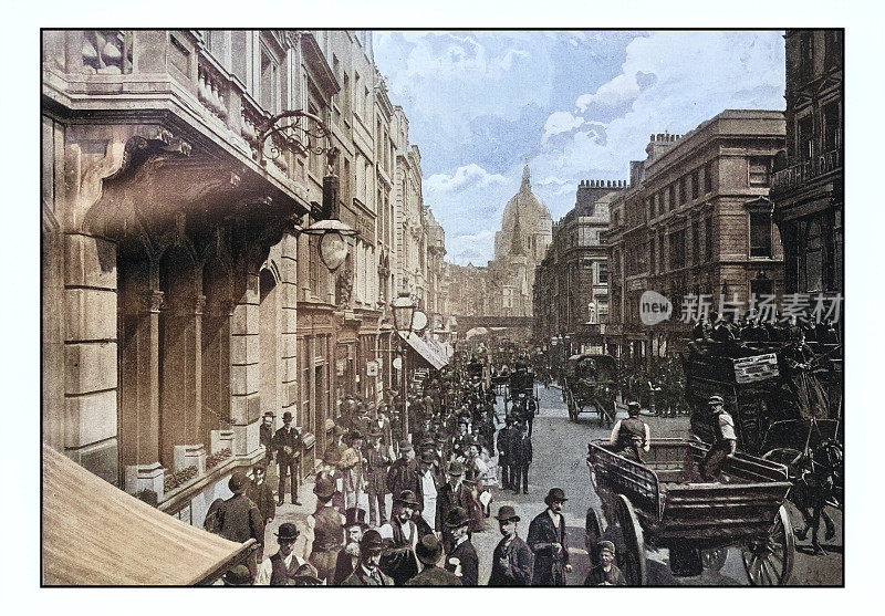 古董伦敦的照片:舰队街