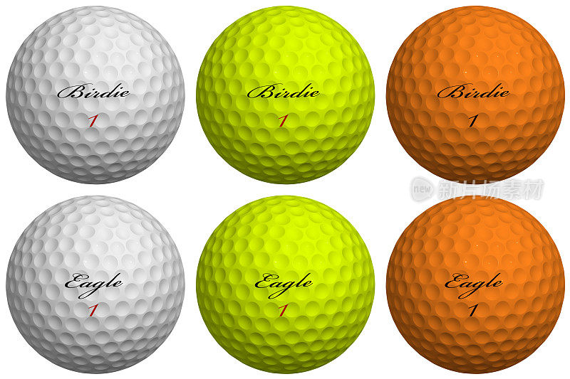 高尔夫球3D渲染