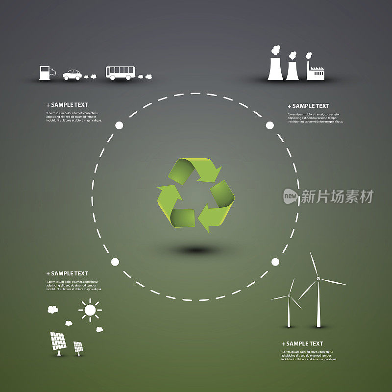 绿色生态能源概念
