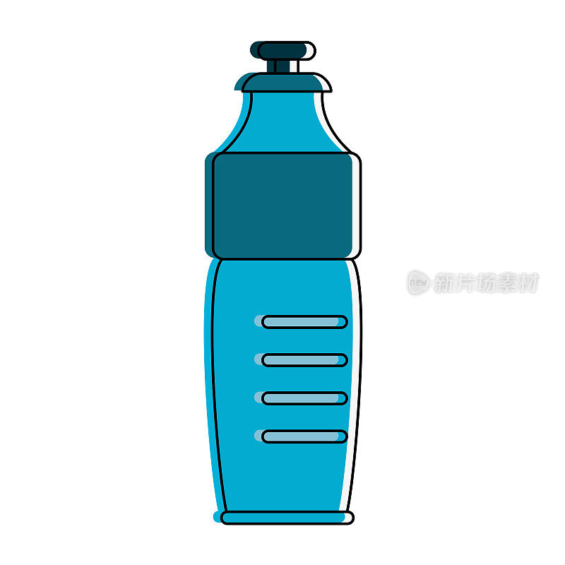 水瓶孤立