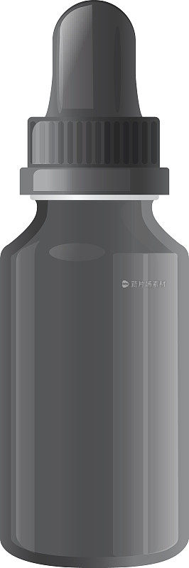 黑色玻璃瓶与滴管-插图