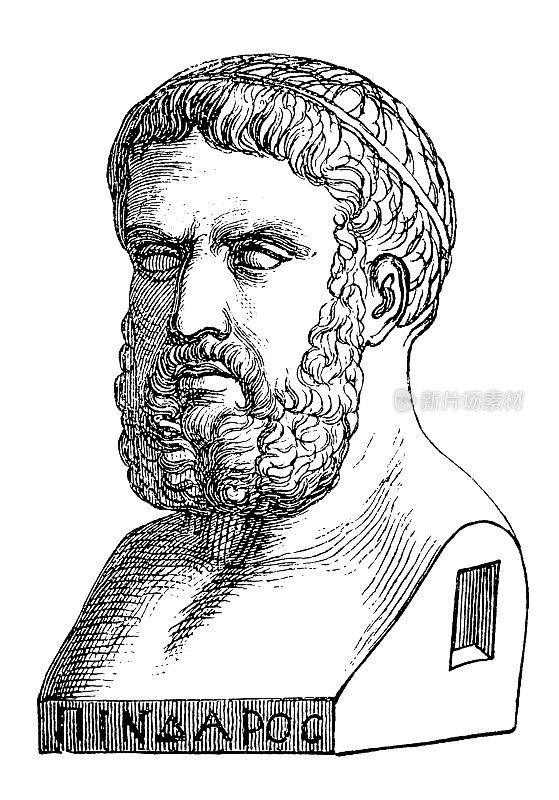 品达(约公元前518年-约公元前438年)，希腊抒情诗人