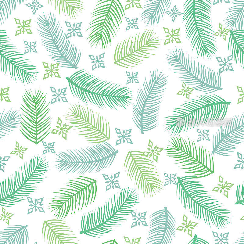 圣诞无缝图案。