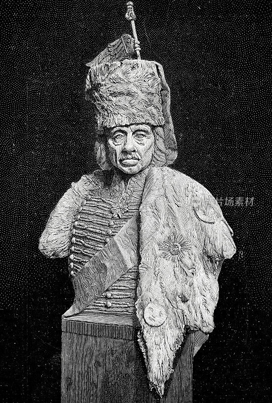 汉斯・约阿希姆・冯・齐腾，腓特烈大帝时期普鲁士骑兵将军，半身像