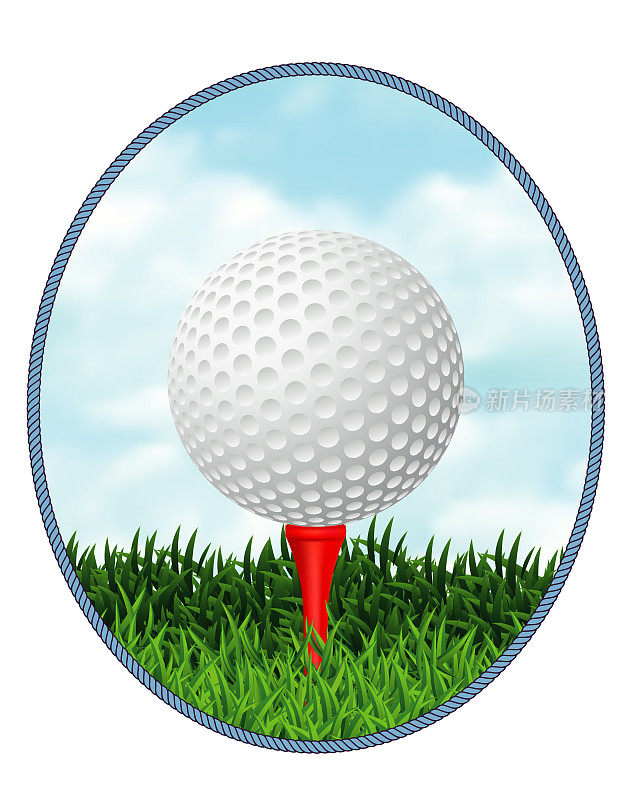 草地高尔夫球设计元素
