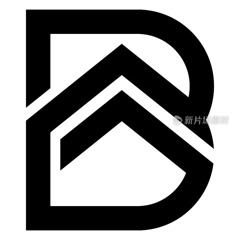 B为建筑、家居、房屋、房地产、建筑、物业的标志设计。
