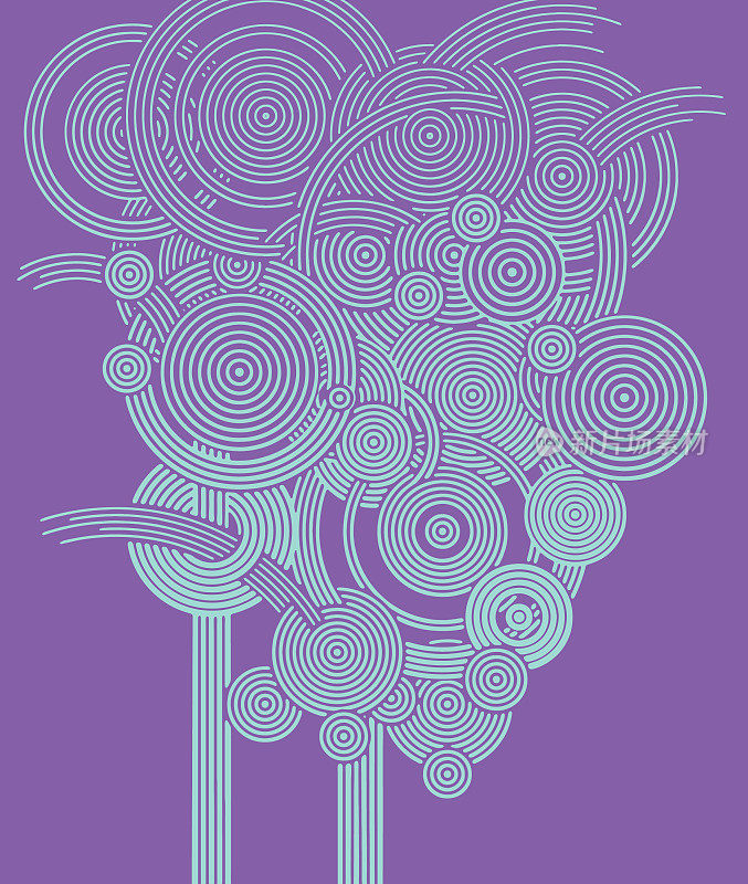 多层圆形图案背景