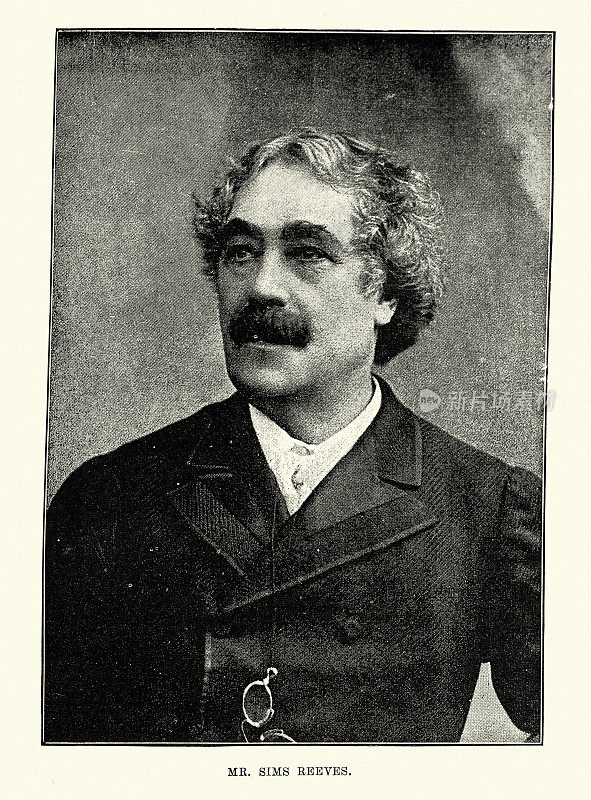 西姆斯・里夫斯，19世纪维多利亚时代中期，1891年，英国歌剧、清唱剧和民谣男高音歌唱家