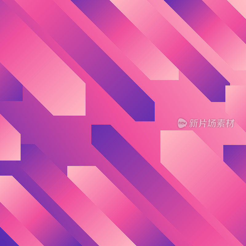抽象设计与几何形状-时髦的粉红色梯度