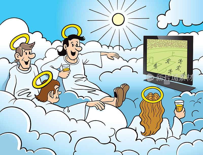 在天堂卡通观看足球