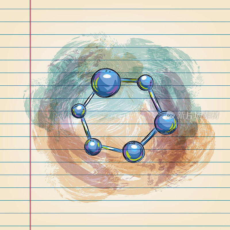 在方格纸上绘制有机分子