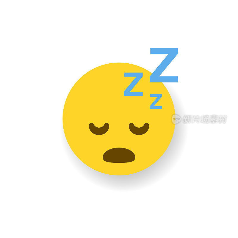 Emoticon平面设计投阴影效果