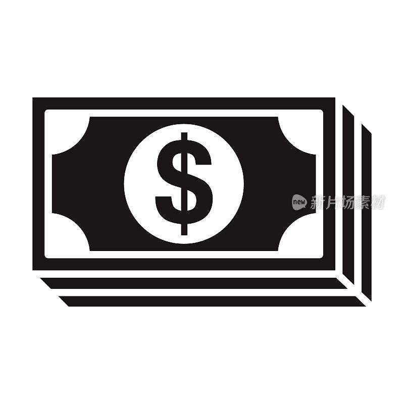 货币电子商务字形图标