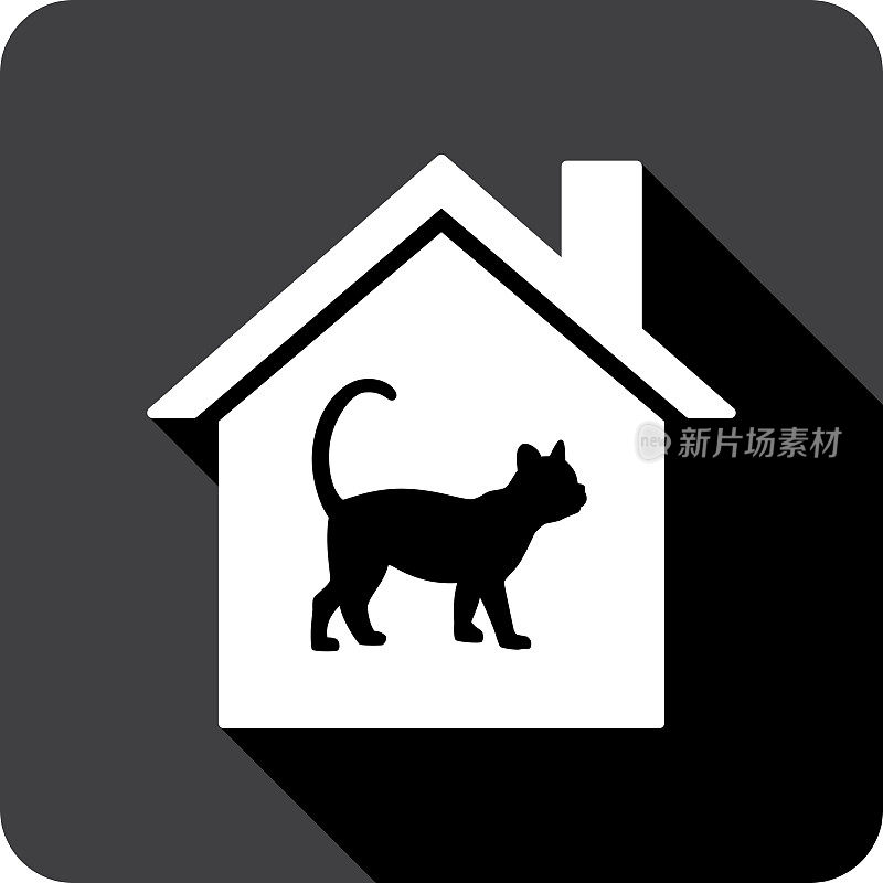 家猫图标剪影