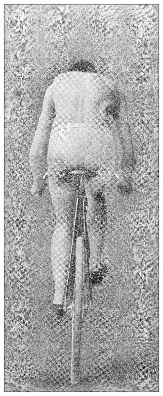古董运动插图:自行车运动员