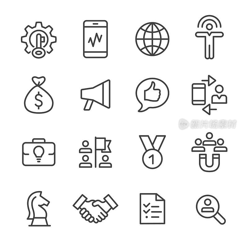 商业和商业图标-系列