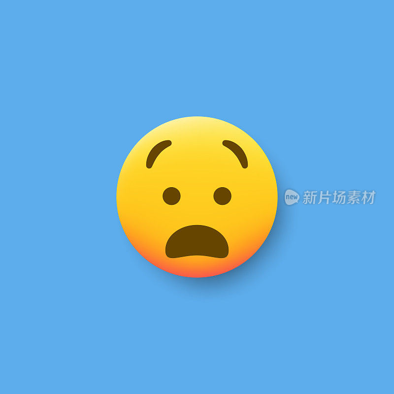 Emoticon平面设计投阴影效果