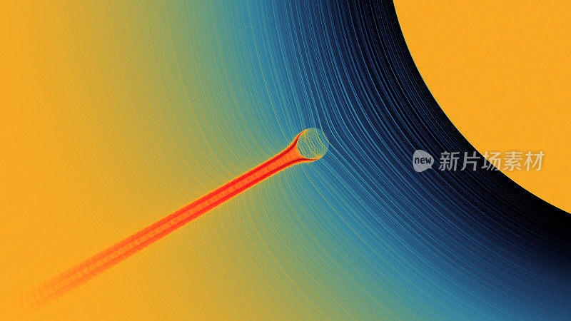 彩色的抽象插图看起来像太空行星的运动